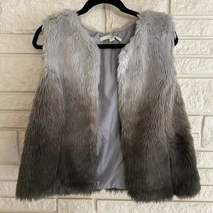 Faux fur vest